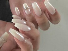 イビズ 新宿店(eviz)/スカルプホワイトネイル