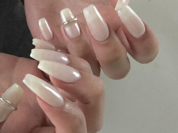 スカルプホワイトネイル