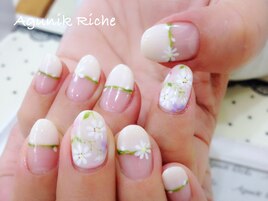 【花柄ネイル】