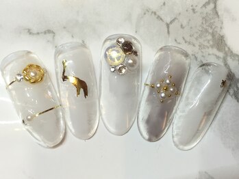 ラリュールネイル(L'Allure nail)/ホワイトネイル¥8200