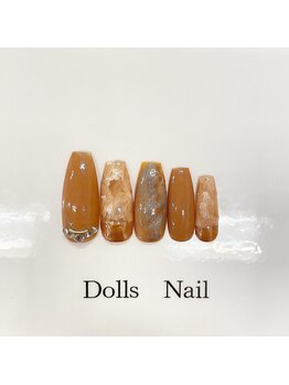 トータルビューティーサロン ドールズ(total beauty salon Dolls)/ミラーネイル　ニュアンス