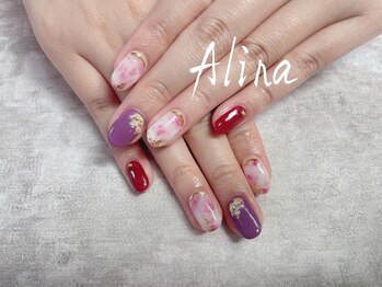 エリナネイルサロン池袋(Alina Nail Salon)/マーブルネイル