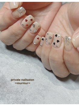 プライベート ネイルサロン マーマ(murmur)/バレンタインネイル
