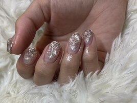 奥行きぽこぽこネイル