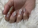 奥行きぽこぽこネイル