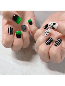 ブラン(blanc)/ハロウィンデザインネイル