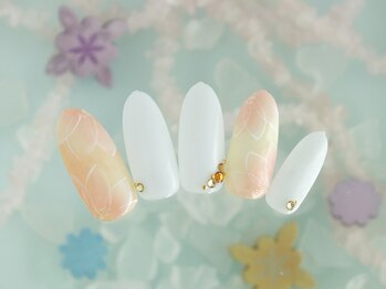 シューズネイルプロデュース/向日葵デザインネイル