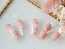 カシェット(Cachette)/上品大理石ネイル￥9500