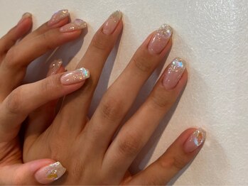 シェリーラメール 原宿店(cherie la mer)/オーロラストーンネイル