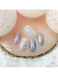 定額¥7500 紫陽花ネイル