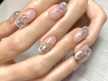 チャーピーネイル(CHIRPY NAIL)/ラメグラ*ホワイトライン*90min