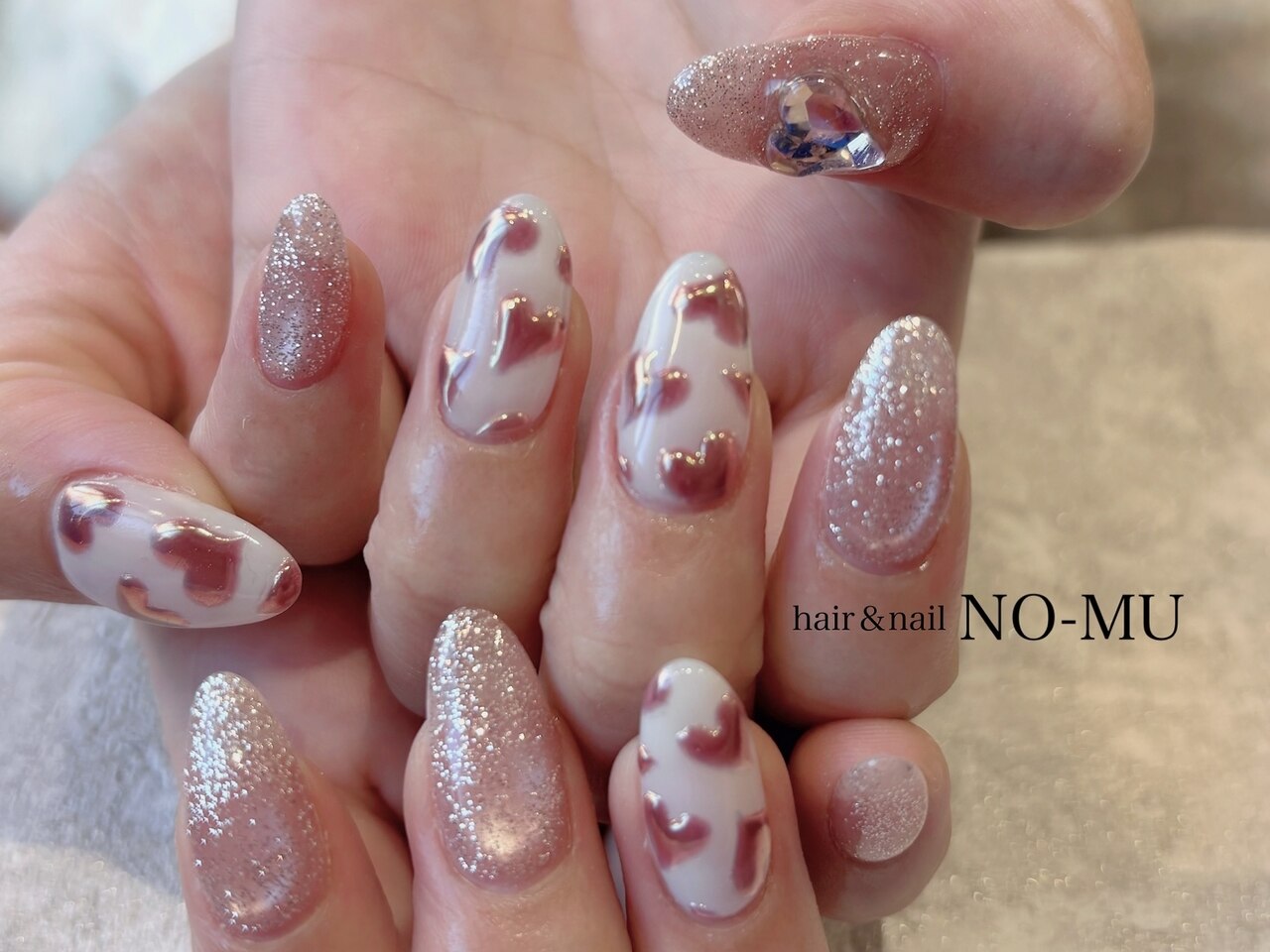 40))ネイルチップ フレンチガーリー ブルー ハートネイル 夏 バレンタイン 40))ネイルチップ フレンチガーリー ブルー ハートネイル 夏