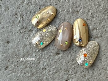 ブランロール 中目黒店(Blanl'or)/ゴールドネイル