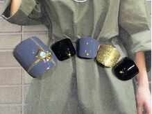 ネイルサロン リリオ(Nail Salon Ririo)/大人シックフットネイル