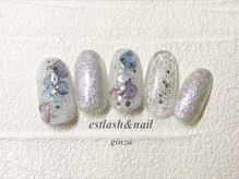 エストラッシュアンドネイル 銀座店(est lash&nail)/アジサイネイル