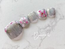 ボネール(nail ＆ eyelash Bounail)/フット フレンチ シェル