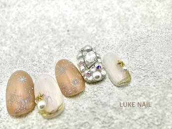 ルークネイル 恵比寿店(LUKE NAIL)/ゴージャスクリスマス　キラキラ