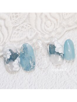 たゆ ネイル(たゆnail)/ニュアンスフラワーネイル