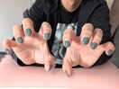 ブルーグレーネイル♪