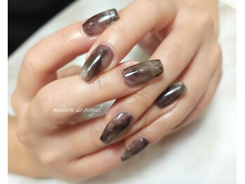 奥行きニュアンスネイル