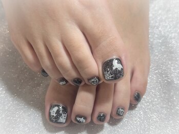 キャッツアイ東京 新宿店(Cat's eye TOKYO)/ハロウィンフットネイル