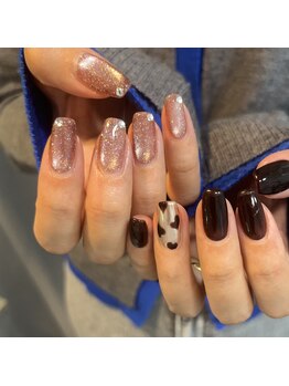 エクリプス(ECLIPSE)/ブラウンハートネイル