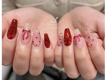 イル 京都河原町店/ぷるぷるハートホロネイル