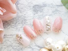 ルシェルアイ/宝石☆ビジュー☆オフィスピンク