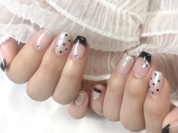 プリュム(Plume)の写真/爪先美人な華やかネイル、ふんわり優しいアートもおまかせ♪◎Gelip(チップ)での長さ出しになります！