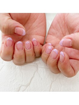 ネイルドクター(nail doctor)/ハートフレンチネイル