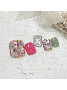 チャンプ 花園店(Champ)/【フットネイル】秋定額デザイン