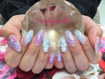 ★チークネイル×ホログラム★