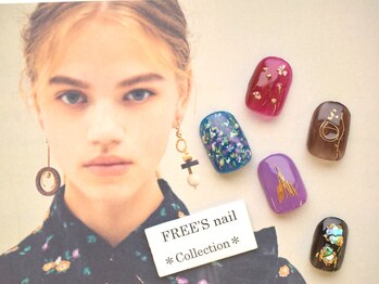 フリーズネイル 三宮店(FREE'S nail)/押し花ニュアンスネイル