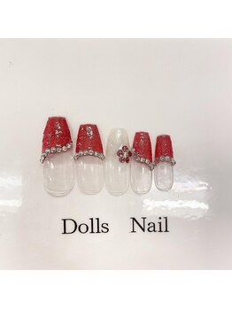 トータルビューティーサロン ドールズ(total beauty salon Dolls)/変形フレンチネイル