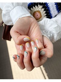 バイカラースキニーフレンチ