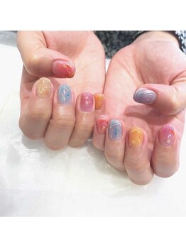 アース コアフュールボーテ 松本庄内店(EARTH coiffure beaute)/ヨーヨーネイル 9500円