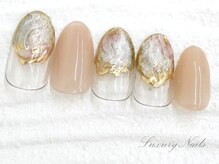 ラグジュアリーネイルズ オオミヤ(Luxury Nails Omiya)/ニュアンス*ミラーアート