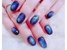 ＊宇宙マグネット×星空ネイル＊