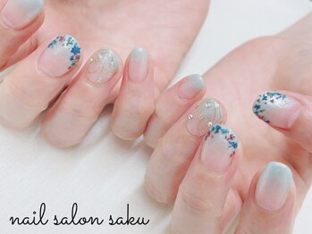 サク(saku)/梅雨ネイル/マグネット/定額