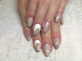 花アートニュアンスネイル