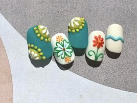 お花マットネイル