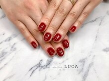 ネイルアトリエルカ(nail atelier LUCA)/W-529 大人上品ボルドーネイル
