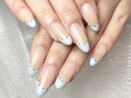 グラデーション×フレンチネイル