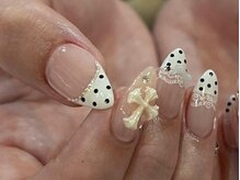 アイネイルズ 梅田店(I nails)/Momo限定ドットフレンチ