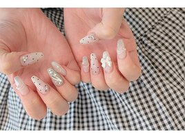 埋め尽くしドットネイル