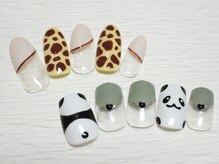 ネイルサロン マハロ 横浜四季の森フォレオ店(Nail Salon Mahalo)/キリン＆パンダ