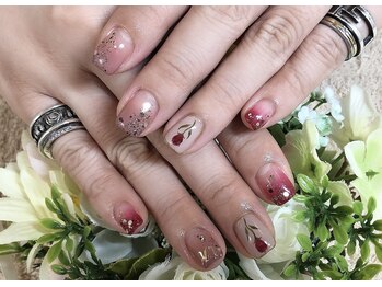 ネイルサロン ドレス(Nail Salon Dress)/【村瀬】ニュアンスローズ