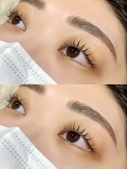 ネオリーブ エクラ 上野御徒町店(Neolive eclat)/眉wax＋束感パリジェンヌ