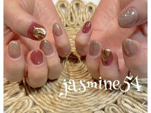 ジャスミン54(jasmine54)/シンプルネイル♪