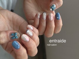 ブルーリボンのきゅんネイル